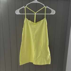 Lululemon Bright Yellow Strappy Tank Top